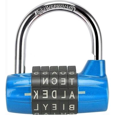 OEM Candado De Combinación Seguro De 5 Dígitos Para Viajes, Ideal Para Maletas Y Equipaje - Azul OEM Candado De Combinación Seguro De 5 Dígitos Para Viajes, Ideal Para Maletas Y Equipaje - Azul