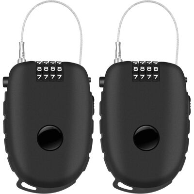 OEM Candado De Cable Retráctil, Candado De Combinación De 2 Piezas Y 4 Dígitos, Candado Para Maleta Con Cable De 130 Cm, Candado De Cuerda Para Maleta, Bolsa De Viaje Y Taquilla. OEM Candado De Cable Retráctil, Candado De Combinación De 2 Piezas Y 4 Dígitos, Candado Para Maleta Con Cable De 130 Cm, Candado De Cuerda Para Maleta, Bolsa De Viaje Y Taquilla.