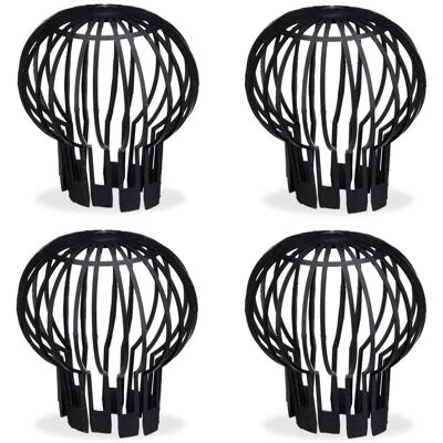 RELAXDAYS Set De 40 Protectores De Canalones, Cubiertas Para Bajantes, Anti-atascos, Ø 13 Cm, Negro RELAXDAYS Set De 40 Protectores De Canalones, Cubiertas Para Bajantes, Anti-atascos, Ø 13 Cm, Negro