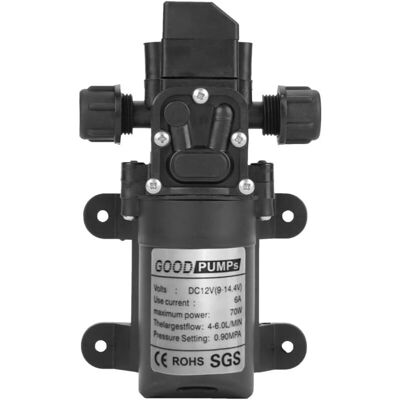 OEM Bomba Autocebante De 12 V, Alta Presión 6 L/min, Para Caravanas Y Barcos, 70 W OEM Bomba Autocebante De 12 V, Alta Presión 6 L/min, Para Caravanas Y Barcos, 70 W