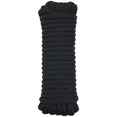 Cuerda Para Barco 2 Mm 12 M Negro Poliéster Vidaxl Cuerda Para Barco 2 Mm 12 M Negro Poliéster Vidaxl
