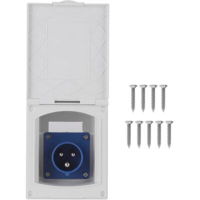 OEM Toma De Corriente Exterior Para Caravana De 220 V, 220 V-240 V, 16 A, Resistente Al Agua, Con Enchufe Hembra De 3 Pines Para Autocaravanas, Furgonetas Camper, Remolques Y Caravanas OEM Toma De Corriente Exterior Para Caravana De 220 V, 220 V-240 V, 16 A, Resistente Al Agua, Con Enchufe Hembra De 3 Pines Para Autocaravanas, Furgonetas Camper, Remolques Y Caravanas