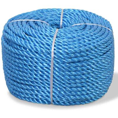 Vidaxl Cuerda Torcida De Polipropileno 10 Mm 500 M Azul Vidaxl Cuerda Torcida De Polipropileno 10 Mm 500 M Azul