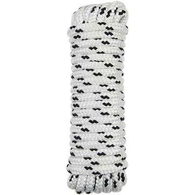 Cuerda Para Barco 12 Mm 9 M Blanco Y Negro Poliéster Vidaxl Cuerda Para Barco 12 Mm 9 M Blanco Y Negro Poliéster Vidaxl
