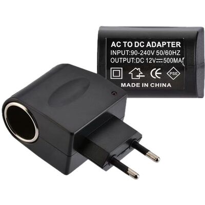 OEM Adaptador De Encendedor De Cigarrillos A Toma De Corriente De Pared: Enchufe Hembra Para Coche De 230 V A 12 V Y 6 W OEM Adaptador De Encendedor De Cigarrillos A Toma De Corriente De Pared: Enchufe Hembra Para Coche De 230 V A 12 V Y 6 W