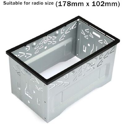 TRADE SHOP TRAESIO Trade Shop - Metal Universal 2 Din Gps Dvd Player Car Radio Mounting Frame - TRADE SHOP TRAESIO Trade Shop - Metal Universal 2 Din Gps Dvd Player Car Radio Mounting Frame -