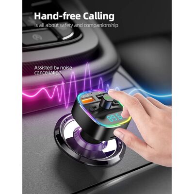 OEM Transmisor Fm Bluetooth, Reproductor Mp3 Bluetooth, Adaptador De Radio Inalámbrico, Transmisor Fm, Cargador Para Coche, Llamadas Manos Libres, 2 Puertos Usb De 5 V/2,4 A/1 A, Compatible Con Tarjeta Sd OEM Transmisor Fm Bluetooth, Reproductor Mp3 Bluetooth, Adaptador De Radio Inalámbrico, Transmisor Fm, Cargador Para Coche, Llamadas Manos Libres, 2 Puertos Usb De 5 V/2,4 A/1 A, Compatible Con Tarjeta Sd