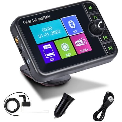 OEM Adaptador Dab Portátil Para Radio De Coche Android Con Pantalla Lcd De 2,4 Pulgadas, Adaptador De Radio Digital Pequeño Con Llamadas Manos Libres Bluetooth, Entrada Auxiliar, Transmisor Fm Y Radio Dig OEM Adaptador Dab Portátil Para Radio De Coche Android Con Pantalla Lcd De 2,4 Pulgadas, Adaptador De Radio Digital Pequeño Con Llamadas Manos Libres Bluetooth, Entrada Auxiliar, Transmisor Fm Y Radio Dig