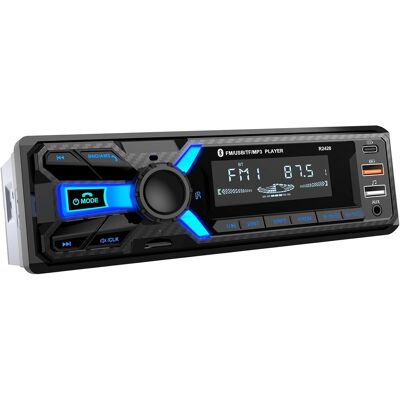 OEM Radio Para Coche Con Bluetooth 5.0 Y Rds, Puerto De Carga Usb Tipo C, Radio Fm/am, 1 Din, 4 X 65 W, Compatible Con Llamadas Manos Libres / 2 Puertos Usb/aux/sd/tf/mp3 OEM Radio Para Coche Con Bluetooth 5.0 Y Rds, Puerto De Carga Usb Tipo C, Radio Fm/am, 1 Din, 4 X 65 W, Compatible Con Llamadas Manos Libres / 2 Puertos Usb/aux/sd/tf/mp3