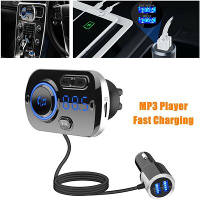 OEM Transmisor Fm Bluetooth Para Coche, Adaptador De Audio, Receptor Manos Libres Y Kit De Carga Rápida. OEM Transmisor Fm Bluetooth Para Coche, Adaptador De Audio, Receptor Manos Libres Y Kit De Carga Rápida.
