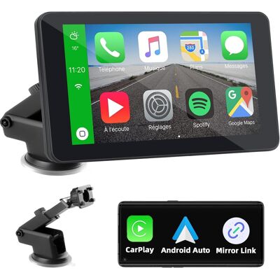OEM Carplay Para Carplay Inalámbrico Y Android Auto, Pantalla Carplay De 7 Pulgadas, Drive Buddy Carplay, Radio Portátil Para Coche Con Bluetooth, Mirrorlink, Navegación Gps, Asistente De Voz, Fm, Aux OEM Carplay Para Carplay Inalámbrico Y Android Auto, Pantalla Carplay De 7 Pulgadas, Drive Buddy Carplay, Radio Portátil Para Coche Con Bluetooth, Mirrorlink, Navegación Gps, Asistente De Voz, Fm, Aux