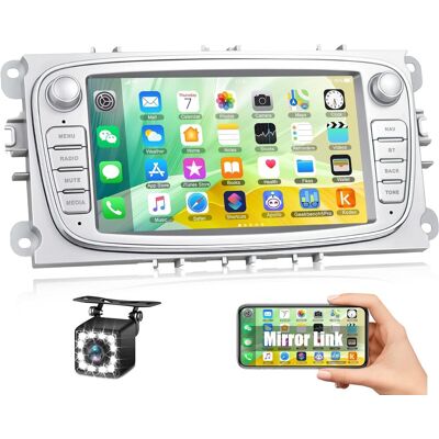OEM Autorradio Android 13 De 1+32 Gb Para Ford Focus Mondeo C-max S-max Galaxy Ii Kuga, Reproductor Estéreo Para Automóvil Con Pantalla Táctil De 7 Pulgadas Con Wifi/mirror Link/bluetooth/fm Rds/usb + Cám OEM Autorradio Android 13 De 1+32 Gb Para Ford Focus Mondeo C-max S-max Galaxy Ii Kuga, Reproductor Estéreo Para Automóvil Con Pantalla Táctil De 7 Pulgadas Con Wifi/mirror Link/bluetooth/fm Rds/usb + Cám