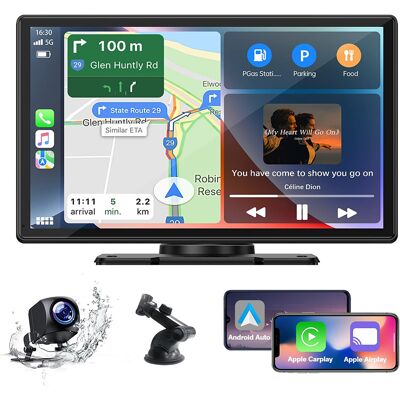 OEM Autorradio Inalámbrico Con Carplay Y Android Auto, Pantalla Táctil Ips De 9 Pulgadas, Monitor Portátil Con Cámara Externa, Bluetooth, Wifi, Gps/fm/siri/google/airplay. OEM Autorradio Inalámbrico Con Carplay Y Android Auto, Pantalla Táctil Ips De 9 Pulgadas, Monitor Portátil Con Cámara Externa, Bluetooth, Wifi, Gps/fm/siri/google/airplay.