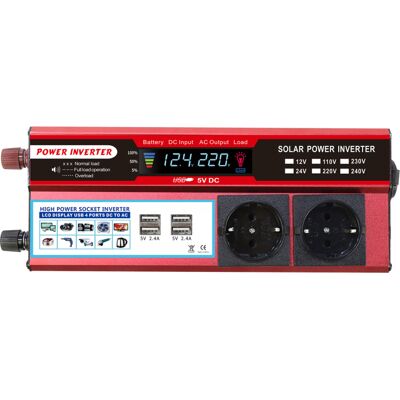 OEM Inversor Solar De Onda Sinusoidal Pura De Alta Eficiencia Para El Hogar, El Coche Y La Autocaravana, Con Pantalla Lcd, 2000 W. OEM Inversor Solar De Onda Sinusoidal Pura De Alta Eficiencia Para El Hogar, El Coche Y La Autocaravana, Con Pantalla Lcd, 2000 W.