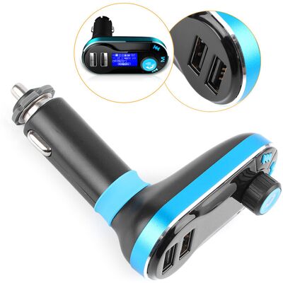 OEM Reproductor Mp3 Bluetooth Azul Con Transmisor Fm Y Kit Manos Libres Para Coche. Cargador Incluido. OEM Reproductor Mp3 Bluetooth Azul Con Transmisor Fm Y Kit Manos Libres Para Coche. Cargador Incluido.