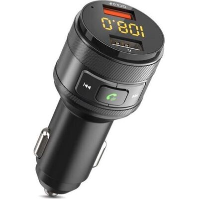 OEM Transmisor Fm Bluetooth Para Coche - Jinfgerne - Cargador Rápido Qc3.0, Llamadas Manos Libres, Doble Puerto Usb, Sonido Estéreo OEM Transmisor Fm Bluetooth Para Coche - Jinfgerne - Cargador Rápido Qc3.0, Llamadas Manos Libres, Doble Puerto Usb, Sonido Estéreo