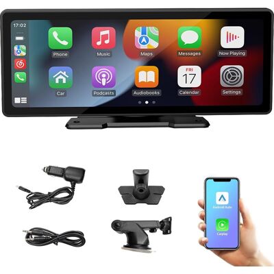 OEM Pantalla Portátil Para Coche Hd Ips De 10,3" Con Android Auto Y Apple Carplay Inalámbricos, Transmisor Fm Bluetooth, Compatible Con 7v-32v Para Camiones Y Furgonetas. OEM Pantalla Portátil Para Coche Hd Ips De 10,3" Con Android Auto Y Apple Carplay Inalámbricos, Transmisor Fm Bluetooth, Compatible Con 7v-32v Para Camiones Y Furgonetas.