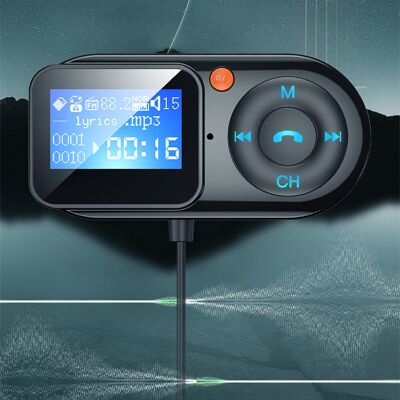 OEM Kit Adaptador Manos Libres Bluetooth 5.0 Para Coche Con Transmisor Fm Y Reproductor De Mp3 OEM Kit Adaptador Manos Libres Bluetooth 5.0 Para Coche Con Transmisor Fm Y Reproductor De Mp3