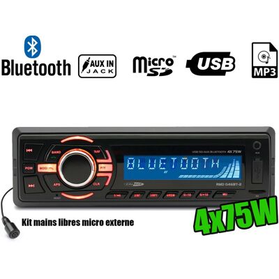 Caliber Coche Calibre Rmd046bt-2 75w X 4 - Bluetooth - Rds / Usb / Sd / Mp3 / Aux / Fm Caliber Coche Calibre Rmd046bt-2 75w X 4 - Bluetooth - Rds / Usb / Sd / Mp3 / Aux / Fm