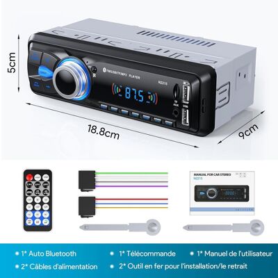 OEM Autorradio Manos Libres Bluetooth 5.0, Radio Fm, 1 Din Para Coches De 9-12v, Compatible Con 2 Usb/aux/sd/tf/mp3, Compatible Con Ios/android. OEM Autorradio Manos Libres Bluetooth 5.0, Radio Fm, 1 Din Para Coches De 9-12v, Compatible Con 2 Usb/aux/sd/tf/mp3, Compatible Con Ios/android.