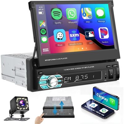 OEM Autorradio 1 Din Compatible Con Carplay Y Android Auto, Pantalla Táctil Hd De 7 Pulgadas Con Mirror Link, Cámara De Visión Trasera, Controles En El Volante, Manos Libres Bluetooth, Radio Fm, Puerto Us OEM Autorradio 1 Din Compatible Con Carplay Y Android Auto, Pantalla Táctil Hd De 7 Pulgadas Con Mirror Link, Cámara De Visión Trasera, Controles En El Volante, Manos Libres Bluetooth, Radio Fm, Puerto Us