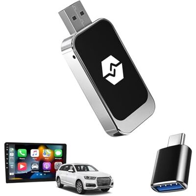OEM Adaptador Inalámbrico Android Auto Carplay, Adaptador Bluetooth 2 En 1 Para Android Auto Y Carplay, Adaptador Para Coche Con Usb-c, Plug & Play, Conexión Estable, 20 G OEM Adaptador Inalámbrico Android Auto Carplay, Adaptador Bluetooth 2 En 1 Para Android Auto Y Carplay, Adaptador Para Coche Con Usb-c, Plug & Play, Conexión Estable, 20 G