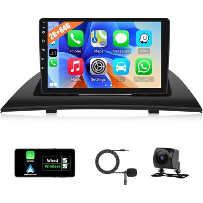 OEM Autorradio Android 13 De 2 Gb + 64 Gb Para Bmw X3 E83 2004-2012 Con Carplay, Android Auto, Pantalla De 9 Pulgadas, 2 Din, Navegación, Hifi, Fm, Rds, Bluetooth, Rca, Wifi, Canbus, Ahd Y Cámara De Visió OEM Autorradio Android 13 De 2 Gb + 64 Gb Para Bmw X3 E83 2004-2012 Con Carplay, Android Auto, Pantalla De 9 Pulgadas, 2 Din, Navegación, Hifi, Fm, Rds, Bluetooth, Rca, Wifi, Canbus, Ahd Y Cámara De Visió