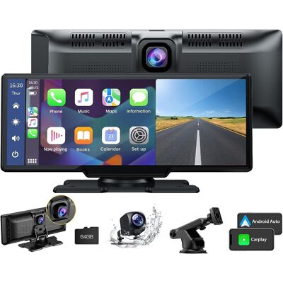 OEM Autoestéreo Inalámbrico Con Apple Carplay Y Android Auto, Cámara Frontal 2k, Cámara Trasera 1080p, Portátil, Pantalla Táctil De 9.26 Pulgadas Con Bluetooth/gps/fm/aux/mirror Link/tarjeta Tf De 64 Gb OEM Autoestéreo Inalámbrico Con Apple Carplay Y Android Auto, Cámara Frontal 2k, Cámara Trasera 1080p, Portátil, Pantalla Táctil De 9.26 Pulgadas Con Bluetooth/gps/fm/aux/mirror Link/tarjeta Tf De 64 Gb