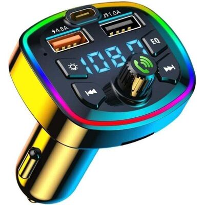 DPZO Transmisor Fm Bluetooth Para Coche, Adaptador De Radio Para Reproductor Mp3, Carga Rápida Para Encendedor De Cigarrillos, Accesorio De Música Para Coche, Kit Transmisor Usb De 4,8 A, Llamadas Manos Li DPZO Transmisor Fm Bluetooth Para Coche, Adaptador De Radio Para Reproductor Mp3, Carga Rápida Para Encendedor De Cigarrillos, Accesorio De Música Para Coche, Kit Transmisor Usb De 4,8 A, Llamadas Manos Li