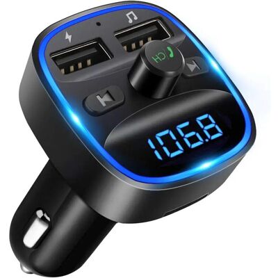 OEM Transmisor Fm Bluetooth, Reproductor Mp3 Bluetooth, Adaptador De Radio Inalámbrico, Transmisor Fm, Cargador Para Coche, Llamadas Manos Libres, 2 Puertos Usb De 5 V/2,4 A/1 A, Compatible Con Tarjeta Sd OEM Transmisor Fm Bluetooth, Reproductor Mp3 Bluetooth, Adaptador De Radio Inalámbrico, Transmisor Fm, Cargador Para Coche, Llamadas Manos Libres, 2 Puertos Usb De 5 V/2,4 A/1 A, Compatible Con Tarjeta Sd