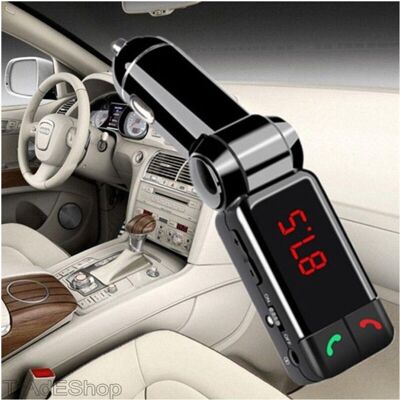 TRADE SHOP TRAESIO Trade Shop - Transmisor Manos Libres Bluetooth Con Pantalla Fm Reproductor Mp3 Usb Modulador De Coche - TRADE SHOP TRAESIO Trade Shop - Transmisor Manos Libres Bluetooth Con Pantalla Fm Reproductor Mp3 Usb Modulador De Coche -
