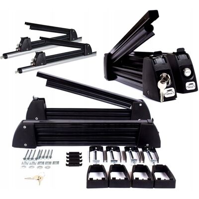 OEM Portaesquís Para 3 Pares De Esquís Portaesquís Para 2 Tablas Amos Ski Lock Aluminio OEM Portaesquís Para 3 Pares De Esquís Portaesquís Para 2 Tablas Amos Ski Lock Aluminio