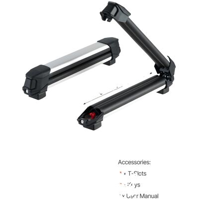 OEM Portaesquís, Con Capacidad Para 4 Tablas De Snowboard O 6 Pares De Esquís, Mecanismo De Bloqueo, 4 Ranuras En T. OEM Portaesquís, Con Capacidad Para 4 Tablas De Snowboard O 6 Pares De Esquís, Mecanismo De Bloqueo, 4 Ranuras En T.
