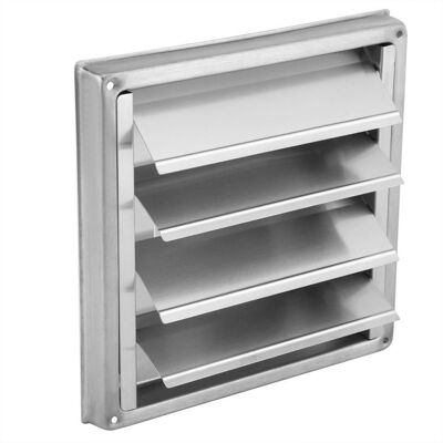 OEM Rejilla De Ventilación - Acero Inoxidable 304 - Láminas Móviles Con Cierre Automático - Para Campanas Extractoras Taller Bodega Secadero - Dn150 Mm - 184x184 Mm OEM Rejilla De Ventilación - Acero Inoxidable 304 - Láminas Móviles Con Cierre Automático - Para Campanas Extractoras Taller Bodega Secadero - Dn150 Mm - 184x184 Mm