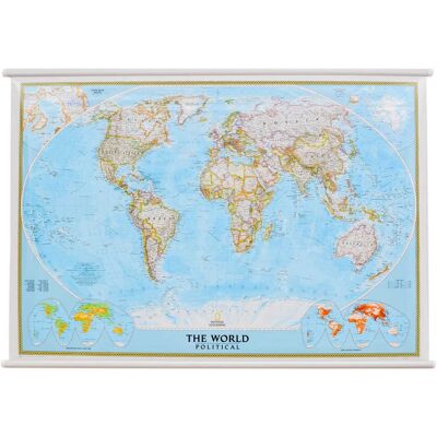 OEM Mapa Político Mural Del Mundo A Escala 1:31 854 000. Laminado Brillante. National Geographic OEM Mapa Político Mural Del Mundo A Escala 1:31 854 000. Laminado Brillante. National Geographic