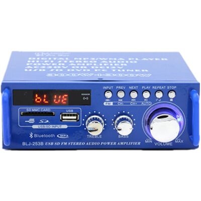 OEM Amplificador Audio Estéreo - 600 W - 2 Canales Hifi - Bluetooth 5.0 - Radio Fm - Alimentación 12 V / 220 V - 1 Unidad OEM Amplificador Audio Estéreo - 600 W - 2 Canales Hifi - Bluetooth 5.0 - Radio Fm - Alimentación 12 V / 220 V - 1 Unidad