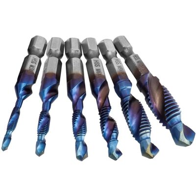 OEM Taraud - Acier Rapide Hss - Filetage Métrique M3 À M10 - Pour Métal Bois Plastique - 6 Pièces OEM Taraud - Acier Rapide Hss - Filetage Métrique M3 À M10 - Pour Métal Bois Plastique - 6 Pièces