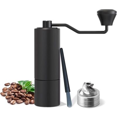 OEM Moulin À Café Manuel - Meule En Acier Inoxydable - Réglage 10 À 27 Crans - Portable Compact - 1 Pièce OEM Moulin À Café Manuel - Meule En Acier Inoxydable - Réglage 10 À 27 Crans - Portable Compact - 1 Pièce