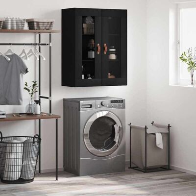 Vidaxl Armario De Pared Negro 69,5x34x90 Cm Vidaxl Armario De Pared Negro 69,5x34x90 Cm