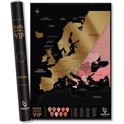 OEM Mapa Rasca Y Gana Vip De Europa OEM Mapa Rasca Y Gana Vip De Europa