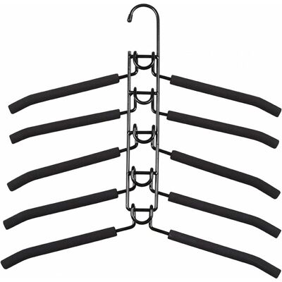 OEM Cintre - Hierro - 5 Niveles - Para Abrigos Pantalones Camisas - Negro - 1 Unidad OEM Cintre - Hierro - 5 Niveles - Para Abrigos Pantalones Camisas - Negro - 1 Unidad