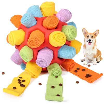 OEM Balle À Renifler - Ø 12 Cm - Pour Chiens Petite À Moyenne Taille - En Polaire Et Caoutchouc Naturel - 1 Pièce OEM Balle À Renifler - Ø 12 Cm - Pour Chiens Petite À Moyenne Taille - En Polaire Et Caoutchouc Naturel - 1 Pièce