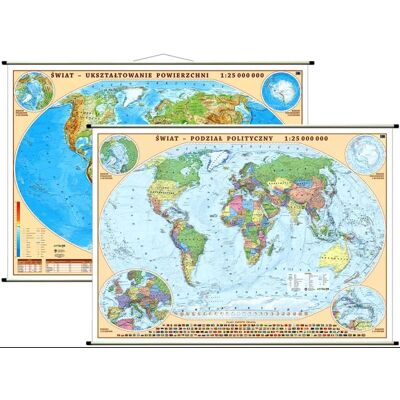 OEM Mapa Mundial A Escala 1:25.000.000. Mapa Mural A Doble Cara. Información Política Y Geográfica. Edición 2025. OEM Mapa Mundial A Escala 1:25.000.000. Mapa Mural A Doble Cara. Información Política Y Geográfica. Edición 2025.