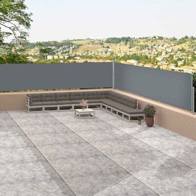 Vidaxl Toldo Lateral Retráctil Antracita 117x1200 Cm Vidaxl Toldo Lateral Retráctil Antracita 117x1200 Cm