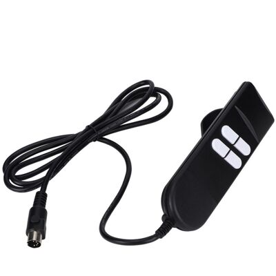 OEM Télécommande - 4 Boutons - Pour Fauteuil Élévateur Et Fauteuil Inclinable Électrique - 12 V À 24 V - Câble 190 Cm - Abs Noir OEM Télécommande - 4 Boutons - Pour Fauteuil Élévateur Et Fauteuil Inclinable Électrique - 12 V À 24 V - Câble 190 Cm - Abs Noir