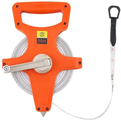 OEM Cinta De Medir - Fibra De Vidrio - 50 M - Doble Cara Pulgadas/metros - Ancho 12,5 Mm - Resistente Al Agua - 1 Unidad OEM Cinta De Medir - Fibra De Vidrio - 50 M - Doble Cara Pulgadas/metros - Ancho 12,5 Mm - Resistente Al Agua - 1 Unidad
