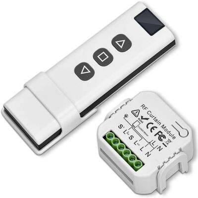OEM Modulo Receptor - Telemando Rf 433,92 Mhz - Para Persianas Enrollable Cortinas Y Toldos - Alcance Hasta 100 M - Negro OEM Modulo Receptor - Telemando Rf 433,92 Mhz - Para Persianas Enrollable Cortinas Y Toldos - Alcance Hasta 100 M - Negro