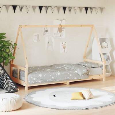 Vidaxl Estructura De Cama Para Niños Madera Maciza De Pino 80x200 Cm Vidaxl Estructura De Cama Para Niños Madera Maciza De Pino 80x200 Cm