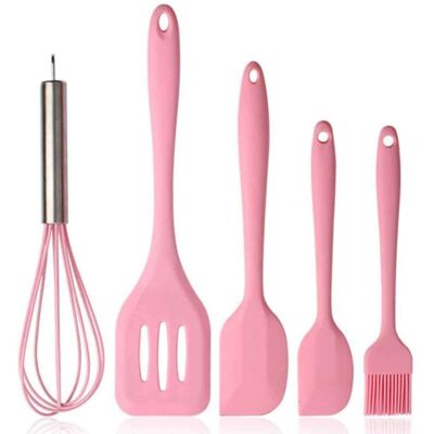 OEM Ustensile De Cuisine - Silicone Alimentaire 230 °c - Pour Poêles Antiadhésives - 5 Pièces OEM Ustensile De Cuisine - Silicone Alimentaire 230 °c - Pour Poêles Antiadhésives - 5 Pièces