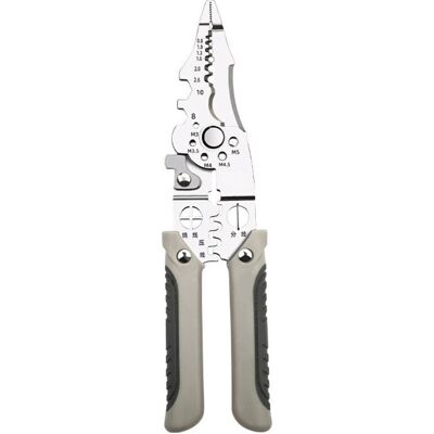 OEM Pince À Dénuder - Acier Inoxydable 3cr13 - 22 Cm - Multifonctionnelle Électricien - Coupe Sertissage Enroulement Fendage - 1 Pièce OEM Pince À Dénuder - Acier Inoxydable 3cr13 - 22 Cm - Multifonctionnelle Électricien - Coupe Sertissage Enroulement Fendage - 1 Pièce